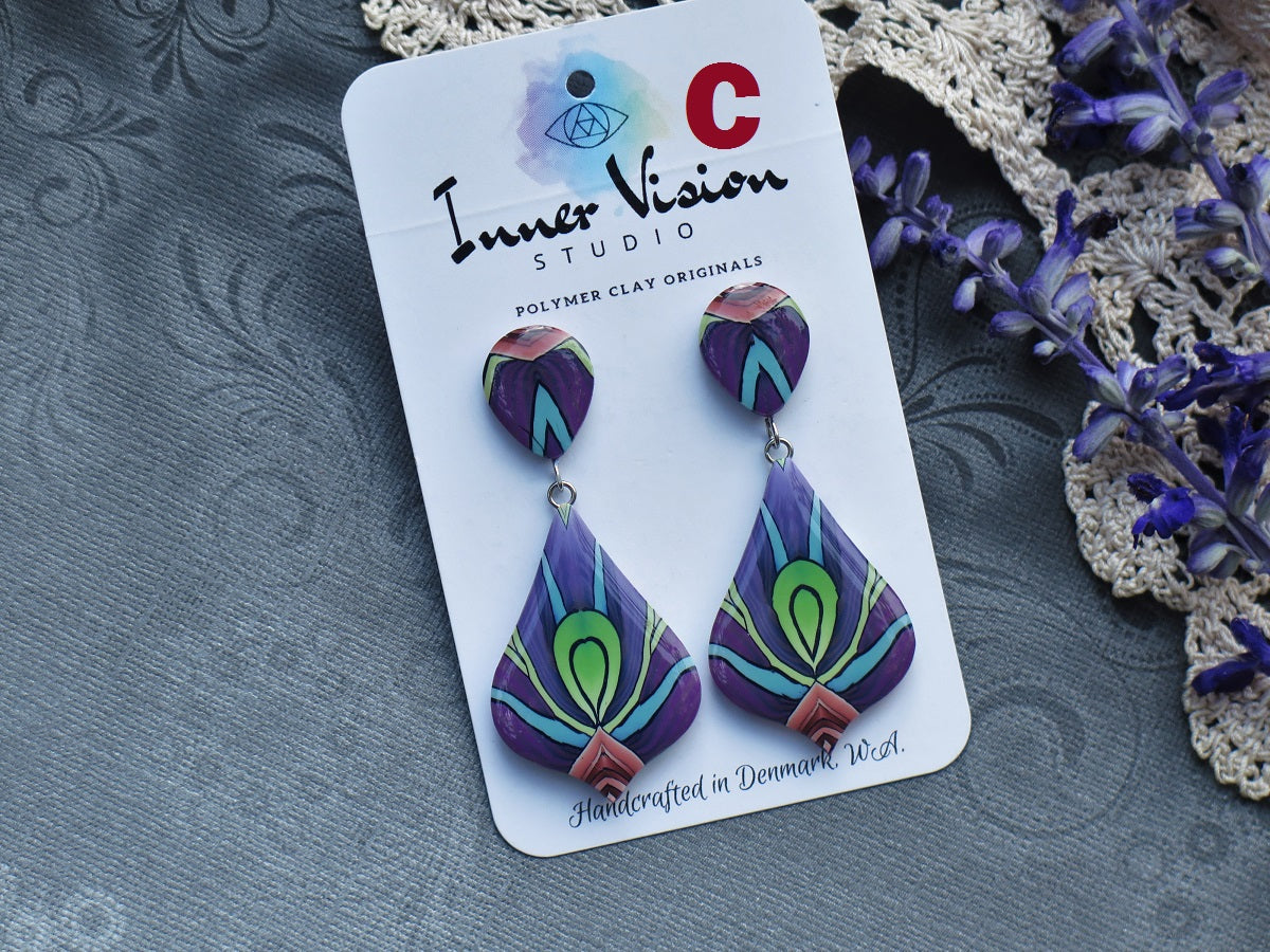 'Magenta Dream' Turkish Drop Earring